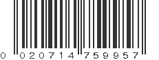 UPC 020714759957