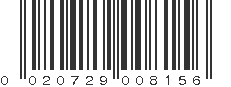 UPC 020729008156