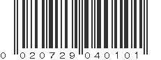 UPC 020729040101