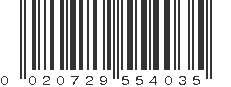 UPC 020729554035