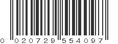 UPC 020729554097