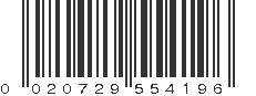 UPC 020729554196