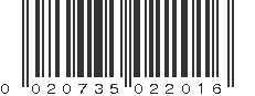 UPC 020735022016