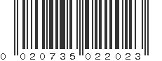 UPC 020735022023