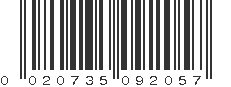 UPC 020735092057