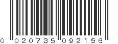 UPC 020735092156