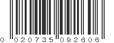 UPC 020735092606