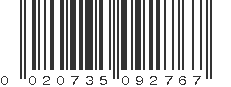 UPC 020735092767