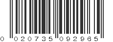 UPC 020735092965