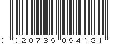 UPC 020735094181