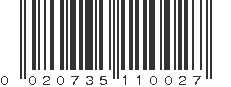 UPC 020735110027