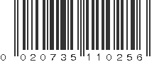 UPC 020735110256