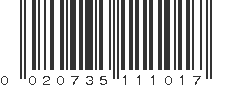 UPC 020735111017