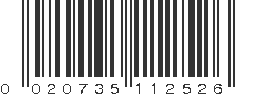 UPC 020735112526