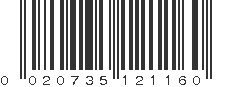 UPC 020735121160