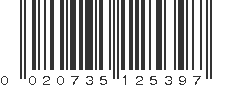 UPC 020735125397