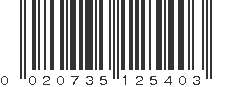 UPC 020735125403