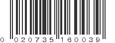 UPC 020735160039