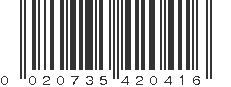 UPC 020735420416