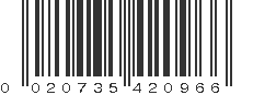 UPC 020735420966