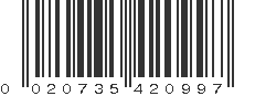 UPC 020735420997