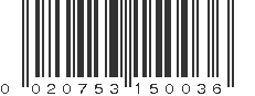 UPC 020753150036