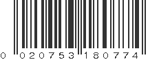 UPC 020753180774