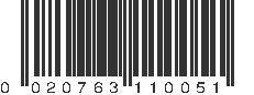 UPC 020763110051