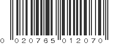 UPC 020765012070