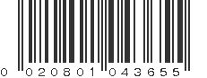 UPC 020801043655