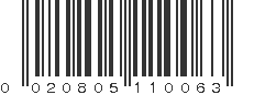 UPC 020805110063