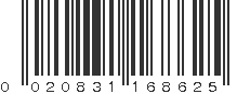 UPC 020831168625