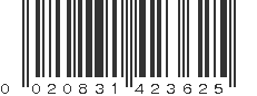 UPC 020831423625