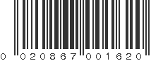 UPC 020867001620