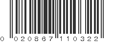 UPC 020867110322