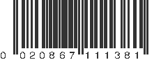 UPC 020867111381