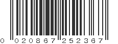 UPC 020867252367