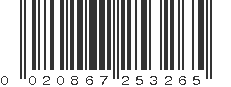 UPC 020867253265