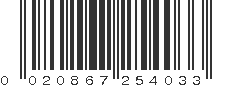 UPC 020867254033