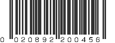 UPC 020892200456