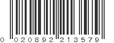 UPC 020892213579