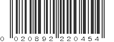 UPC 020892220454