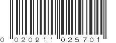 UPC 020911025701