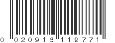 UPC 020916119771