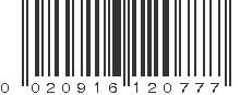 UPC 020916120777