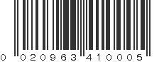 UPC 020963410005