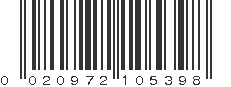 UPC 020972105398