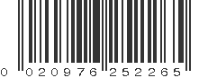 UPC 020976252265