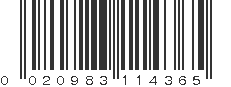 UPC 020983114365