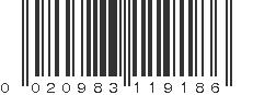 UPC 020983119186